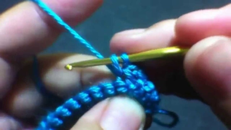 How to single crochet in the front loop only  for beginners