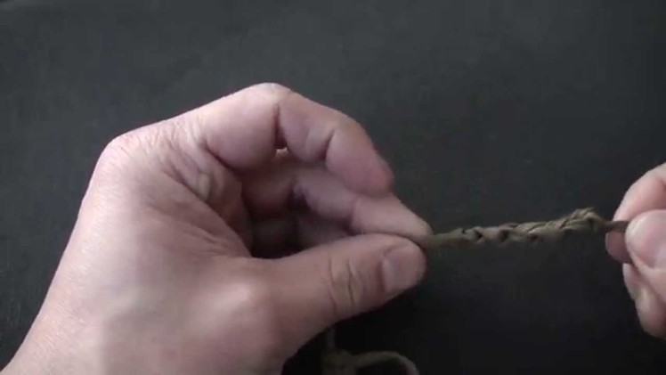 How to tie a daisy chain sinnet knot for paracord rope cordage string