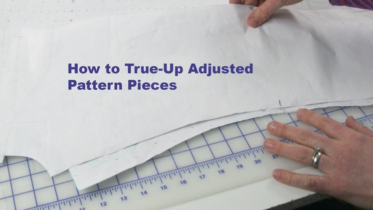 J Stern Designs l Quick Tip:  How To True-Up Your Pattern Before You Cut