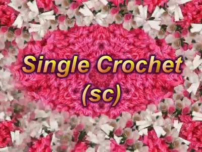 Learn to Crochet Lesson 3 - Single Crochet (sc) - LEFT HANDED