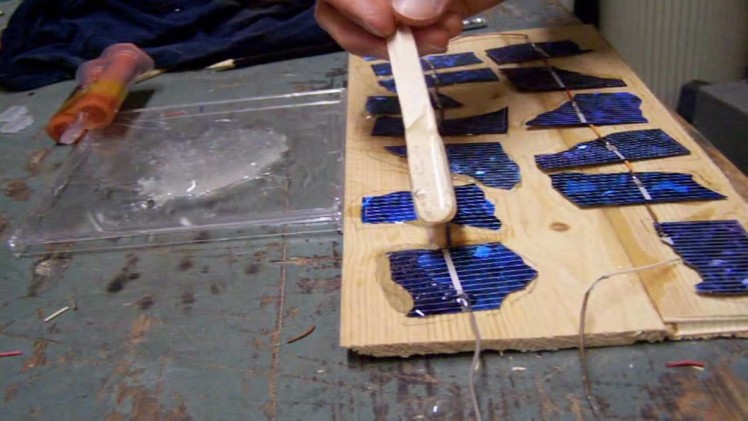 Make a durable solar panel case from epoxy
