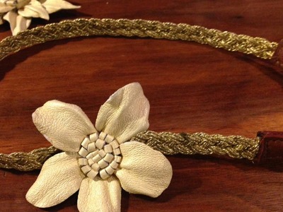Make a Pretty Leather Flower Accessory - DIY Crafts - Guidecentral