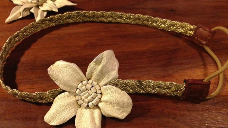 Make a Pretty Leather Flower Accessory - DIY Crafts - Guidecentral
