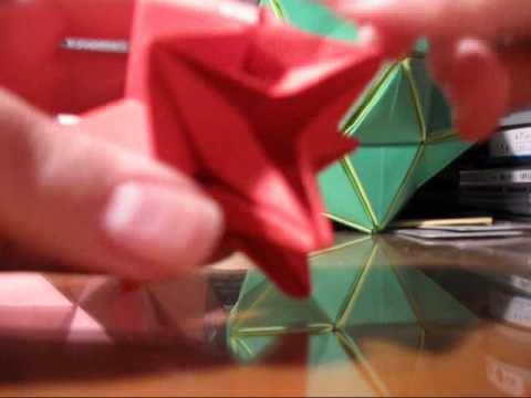 Origami christmas decoration - Final part