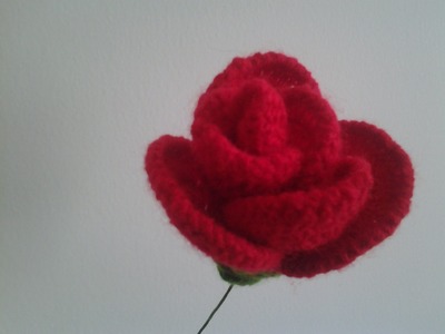 Red Rose Flower Crochet. . . Merajut Bunga Mawar Merah