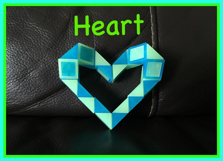 Smiggle Snake Puzzle or Rubik's Twist Tutorial: How to make a Heart - Step by Step Video