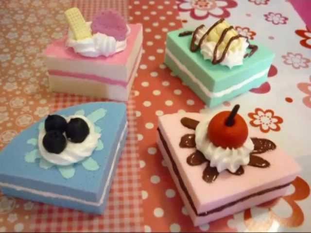 Squishy cake slice tutorial - Fetta di torta squishy ♥