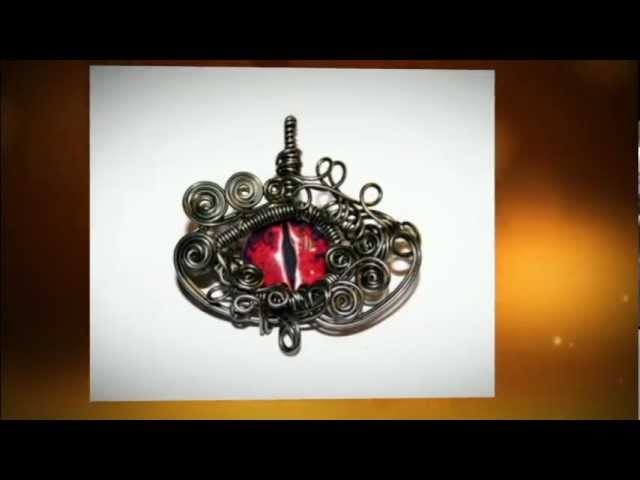 Wire Wrap Jewelry - Dragon Eye Pendants