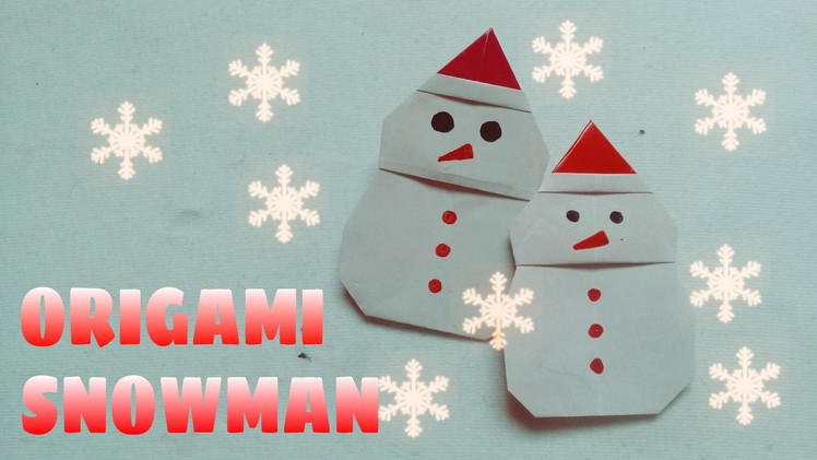 DIY Christmas Ornament - Origami Snowman