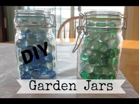DIY: Glow in the Dark Garden Jars| KimAndGillTV