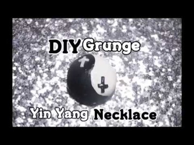 DIY Grunge Yin Yain Necklace