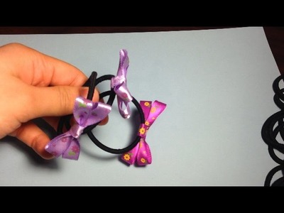 DIY hair tie with bow