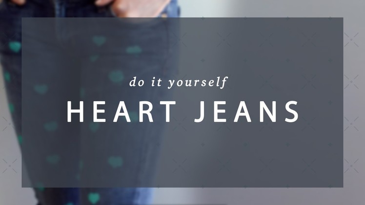 DIY Heart Jeans