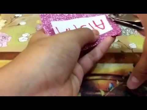 *\DIY.* How To Make Name Tag Or Book Mark