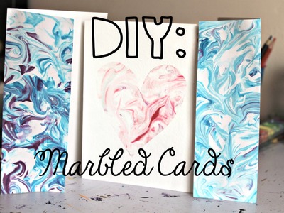 DIY: Marbled Cards