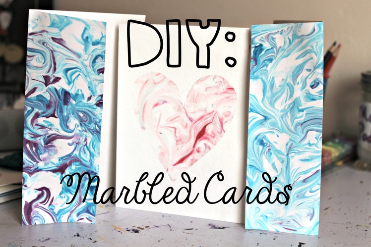 DIY: Marbled Cards