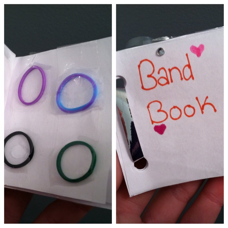 DIY: RainbowLoom band book♡