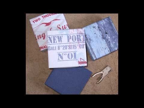 DIY reusable Giftboxes with wallpaper