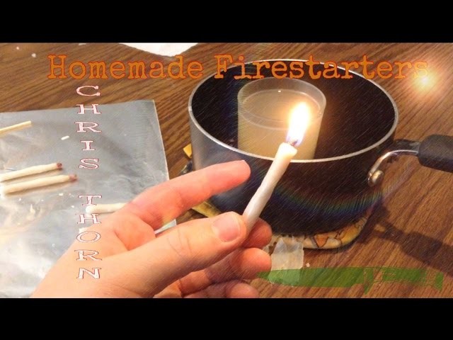 DIY - Self Igniting Homemade Survival Matches - Candles - Fire Starters