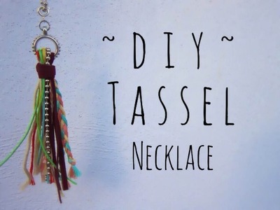 DIY Tassel Necklace | craftyourfashion