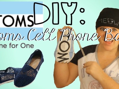 DIY: Toms Phone.Sunglasses Bag | Made from TOMS Bag