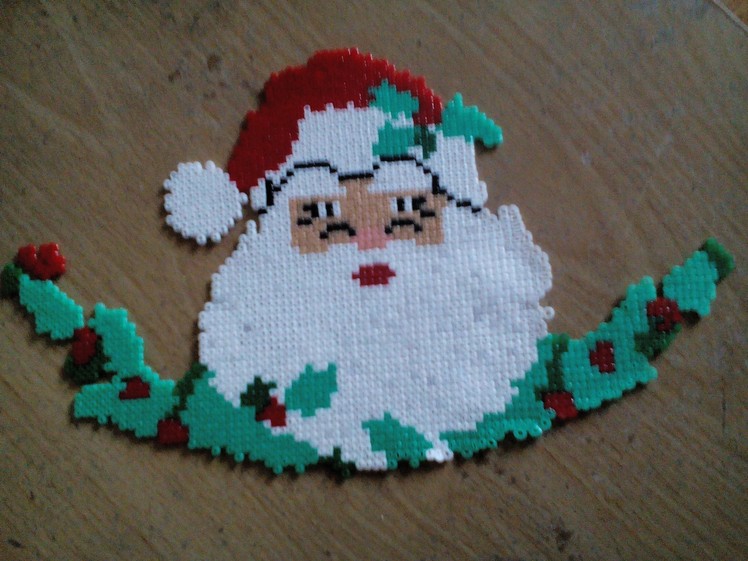 DIY TUTORIAL HAMA BEADS SANTA CLAUS