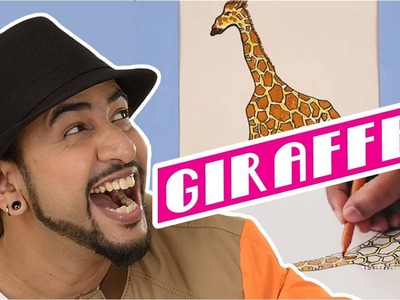 Mad Stuff with Rob - MSWR Shorts | How to draw a Giraffe | DIY Drawing for children