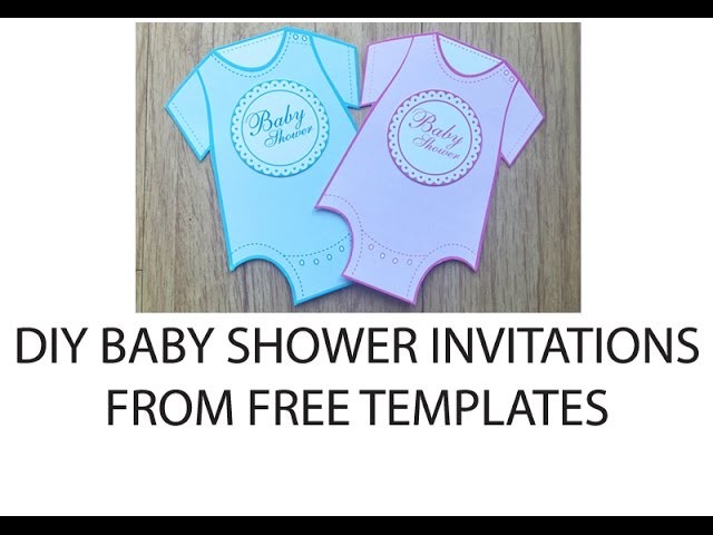 Onesie Baby Shower Invitations - DIY