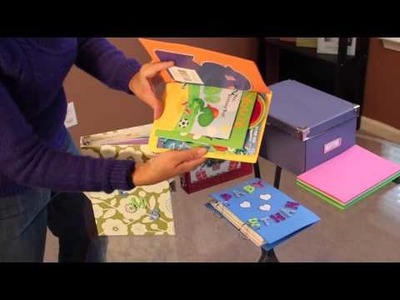 Organize greeting cards with DIY folders