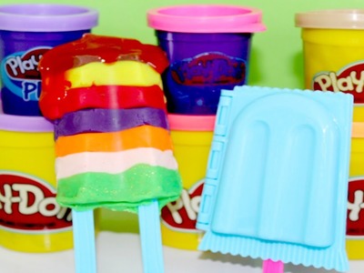 Play Doh Popsicles Slime Popsicle Ice Cream Ultimate Rainbow Bar DIY Toy