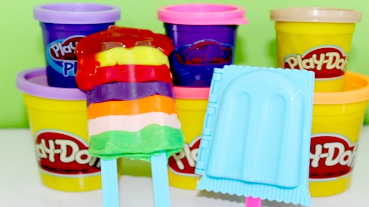 Play Doh Popsicles Slime Popsicle Ice Cream Ultimate Rainbow Bar DIY Toy