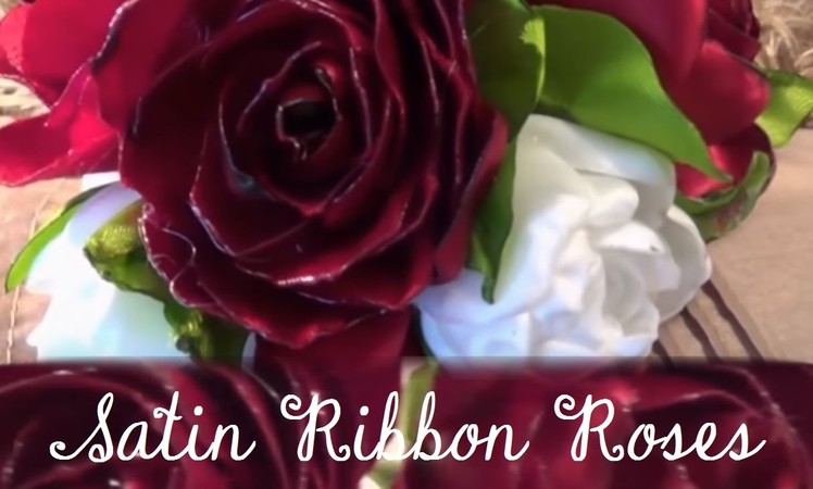DIY Beautiful Satin Ribbon Rose
