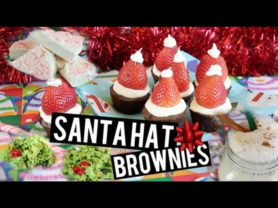 DIY Christmas Treats ~ Santa Hat Brownies & More!!