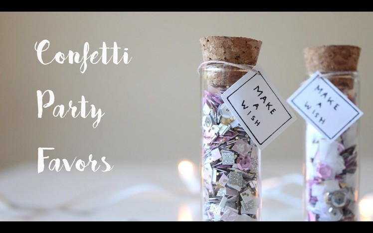 DIY Confetti Party Favors | New Years DIY