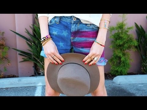 DIY Fashion | American Flag Shorts | Fashion How To