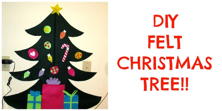 DIY FELT CHRISTMAS TREE - TODDLER ACTIVITY!