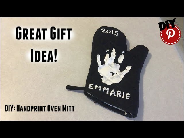 DIY: Handprint Oven Mitt - Great Gift Idea
