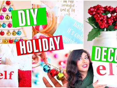 DIY Holiday Room Decorations! Redo Your Room with Easy Decor! 2015