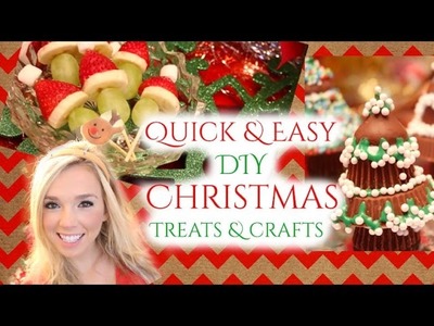DIY LAST MINUTE QUICK AND EASY Christmas treats and decorations!!!