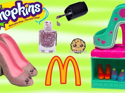 DIY Nail Polish Custom Shopkins Season 3 Mcdonalds Happy Meal Exclusive Toy Easy Craft Video