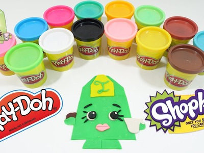 GIANT Play-Doh SHOPKINS LEE TEA Surprise Egg Decoration - DIY Play-Doh Challenge!