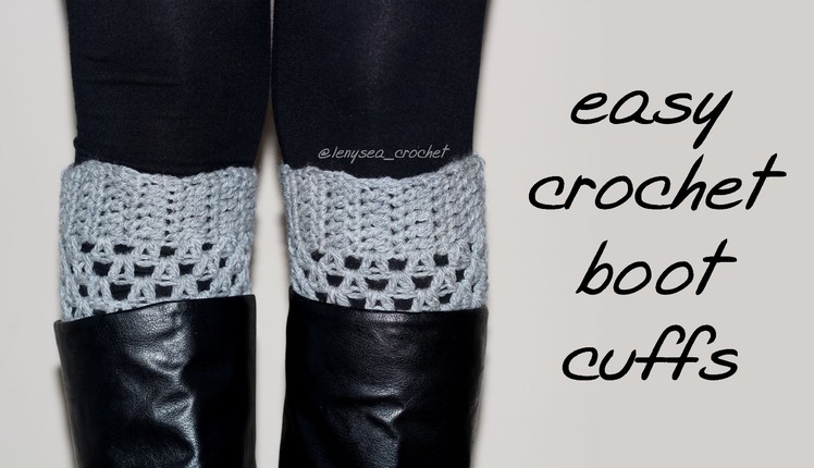 How To Crochet Boot Cuffs