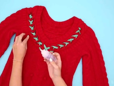 How to DIY a Tacky Holiday Sweater You’ll Actually Want to Wear
