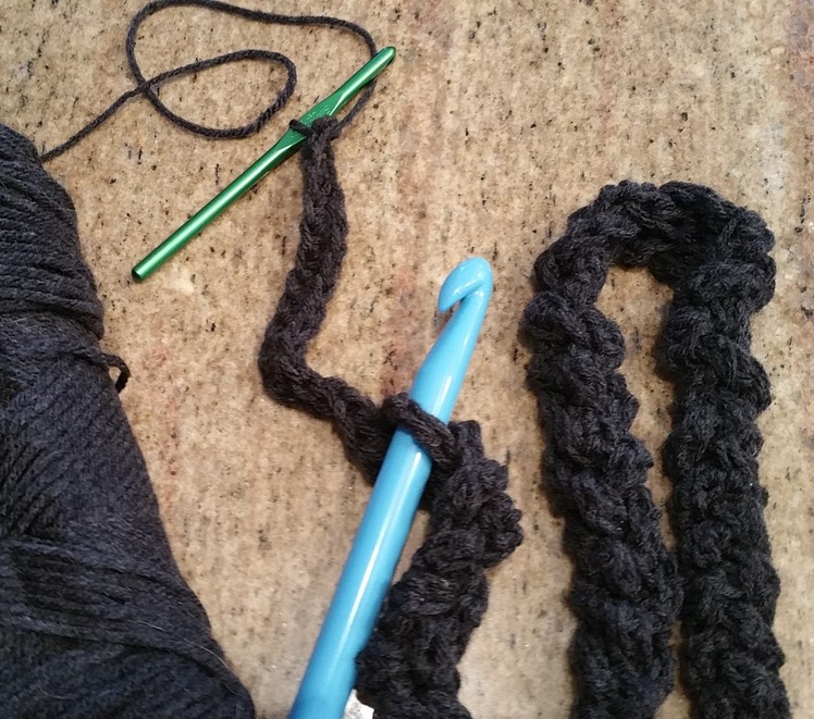 Quick crochet tip to make your yarn chunky for your projects