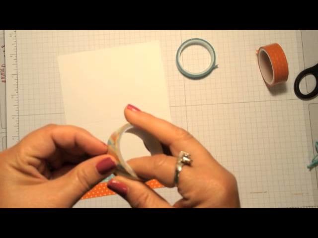 Stampin' Up! Video Tutorial  How to Use Washi Tape on Your Handmade Cards