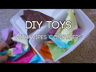 Toddler Activities with Wipes Containers - Simple DIY