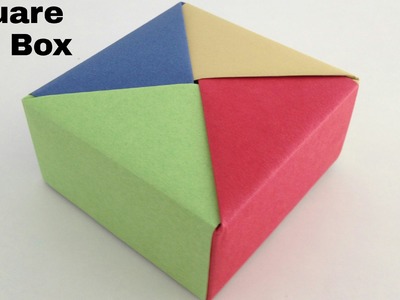 Useful Modular Origami - Paper "Square Gift Box"