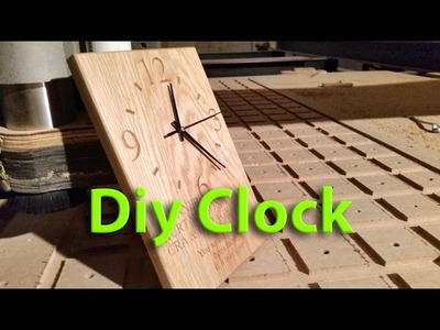 V-bit Engraved Clock DIY CNC Router