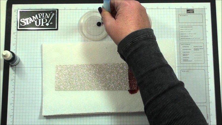 Coloring Silver Glimmer paper with Dawn