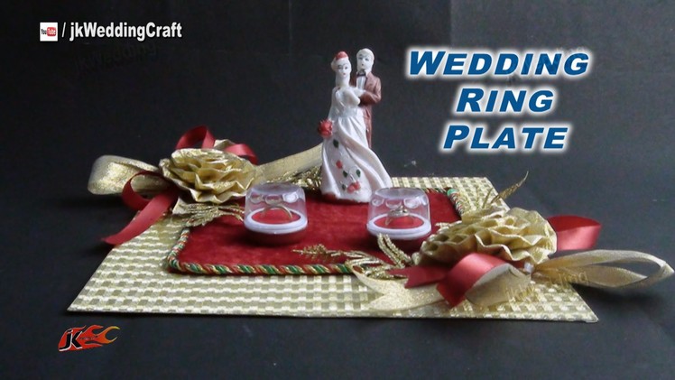 DIY Engagement. Wedding Ring Platter | How to make | JK Wedding Craft  036